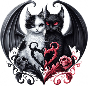 Dragon-flicken-buegelbild--aufbuegler-gothic--buegelmotiv